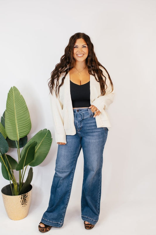 The Perfect Slouch Cardigan In Cream - Macoma Boutique220 Cardigans/Kimonos