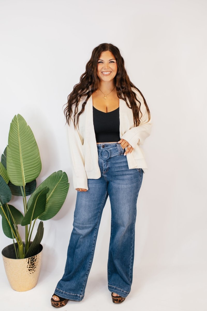 The Perfect Slouch Cardigan In Cream - Macoma Boutique220 Cardigans/Kimonos