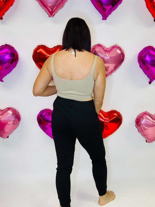 The Reagan - Black Joggers - FINAL SALE - Macoma Boutique555 Presales