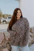 The Sierra Pullover in Greyscale Cheetah - Reg & Curvy - Macoma Boutique130 Sweaters