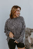 The Sierra Pullover in Greyscale Cheetah - Reg & Curvy - Macoma Boutique130 Sweaters