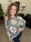 The Sierra Pullover in Paisley - Reg & Curvy - Macoma Boutique130 Sweaters