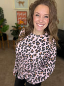 The Sierra Pullover in Pink Cheetah - Reg & Curvy - Macoma Boutique130 Sweaters
