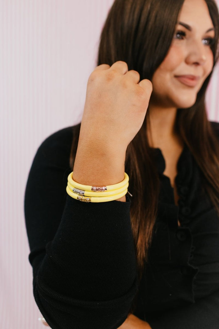 Three Kings All Weather Bangles In Butter - Macoma Boutique310 Accessories/Jewelry