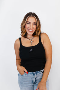 BLACK FRIDAY DEAL: Tied With Love Tank in Black- FINAL SALE