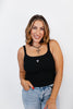 Tied With Love Tank in Black - FINAL SALE - Macoma Boutique110 Tanks