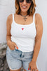 Tied With Love Tank in White - FINAL SALE - Macoma Boutique110 Tanks