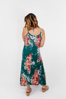 Timeless Maxi Dress in Teal Floral - Reg/Curvy - FINAL SALE - Macoma Boutique250 Dresses