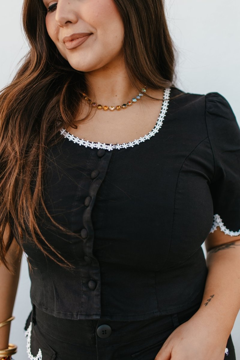 Timeless Tailored Top - Macoma Boutique100 Short Sleeve