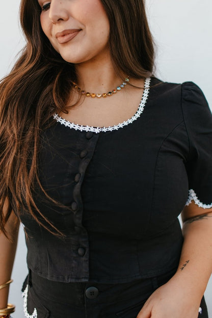 Timeless Tailored Top - Macoma Boutique100 Short Sleeve