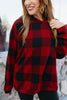 Tis The Season Hoodie In Buffalo Plaid - Reg & Curvy - Macoma Boutique130 Sweaters