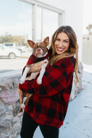 Tis The Season Hoodie In Buffalo Plaid - Reg & Curvy - Macoma Boutique130 Sweaters