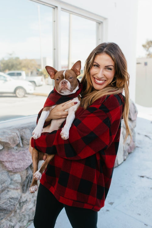 Tis The Season Hoodie In Buffalo Plaid - Reg & Curvy - Macoma Boutique130 Sweaters
