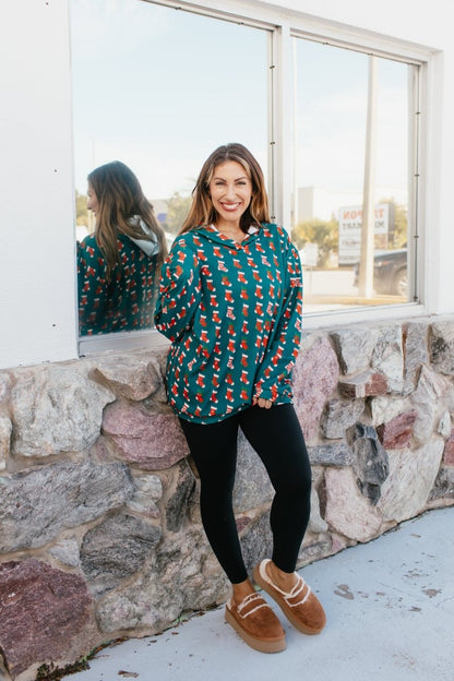 Tis The Season Hoodie In Stockings - Reg & Curvy - Macoma Boutique130 Sweaters