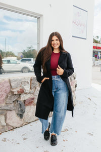 Top Notch Coat In Black