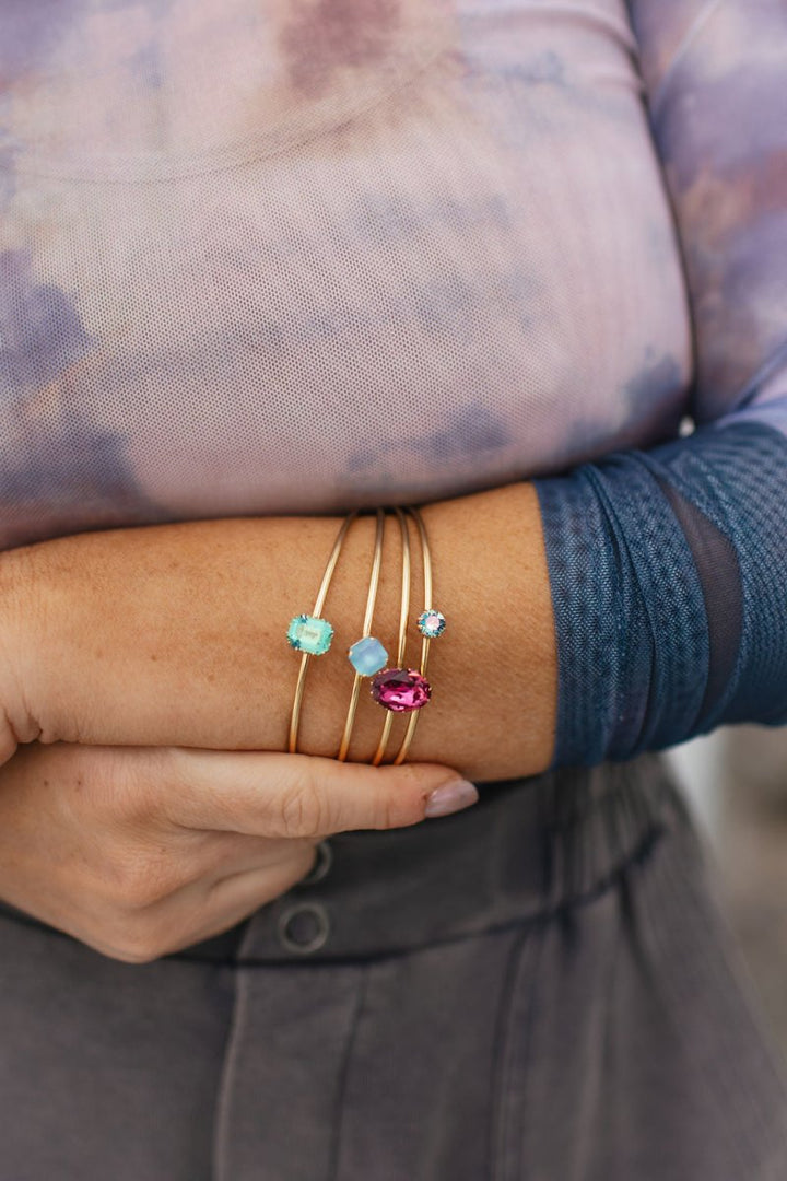 Tova Ada Bangle In Light Turquoise Purple Haze - Macoma Boutique310 Accessories/Jewelry