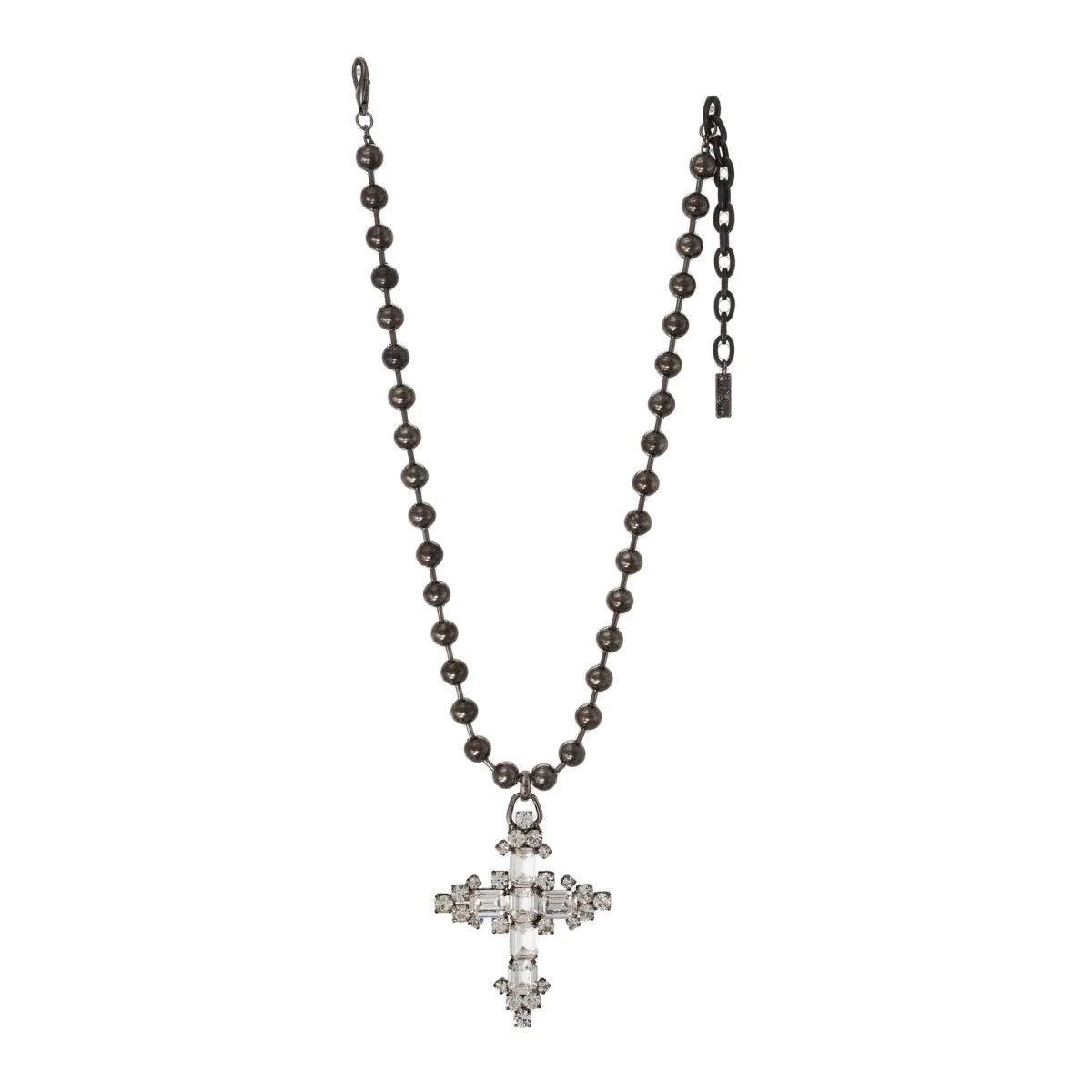 Tova Ashley Necklace In Gunmetal/Clear - Macoma Boutique310 Accessories/Jewelry