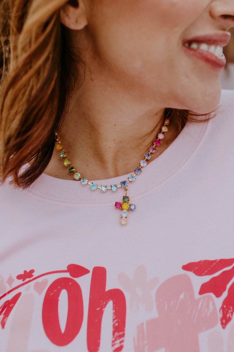 Tova Baby Donatella Necklace In Candy Crush - Macoma Boutique310 Accessories/Jewelry