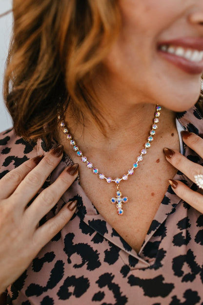 Tova Baby Donatella Necklace In Crystal AB - Macoma Boutique310 Accessories/Jewelry