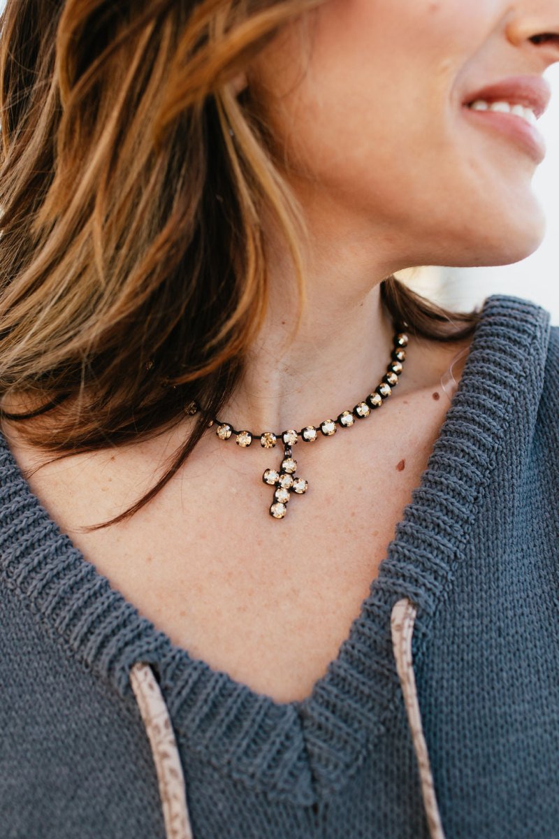 Tova Baby Donatella Necklace in Smutt Caramel