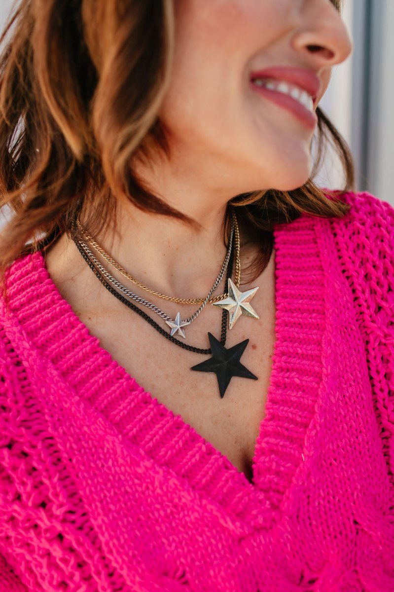 Tova Brazil 3 Star Mixed Necklace - Macoma Boutique310 Accessories/Jewelry