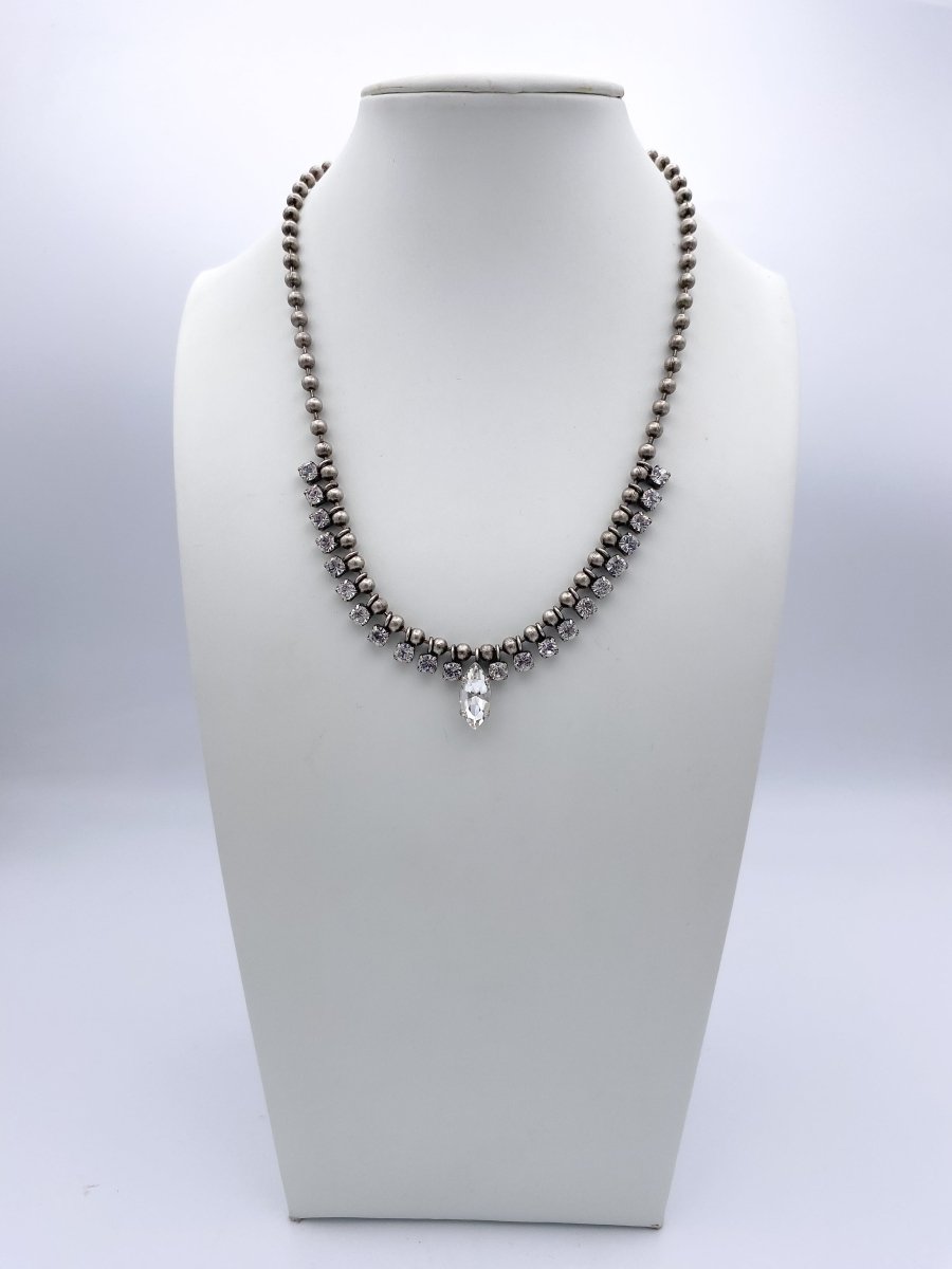 Tova Callie Necklace In Antique Silver - Macoma Boutique310 Accessories/Jewelry