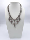 Tova Cassidy Necklace in Antique Silver/Clear - Macoma Boutique310 Accessories/Jewelry