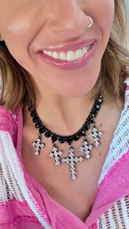 Tova Cassidy Necklace In Smutt Jet - Macoma Boutique310 Accessories/Jewelry