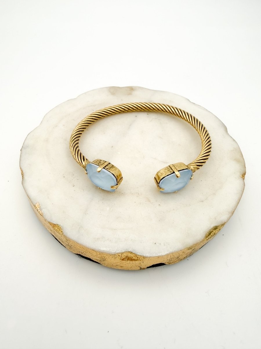 Tova Charlotte Cuff In Cushion Cut/Fairy Dust Ultra Baby Blue - Macoma Boutique310 Accessories/Jewelry