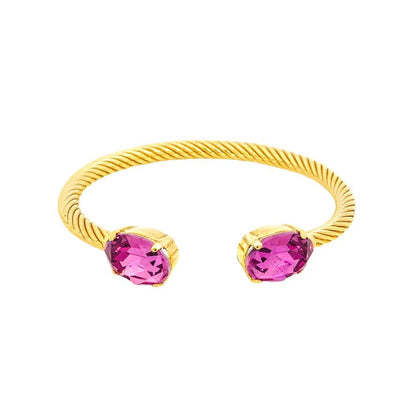 Tova Charlotte Cuff In Oval Dark Rose - Macoma Boutique310 Accessories/Jewelry