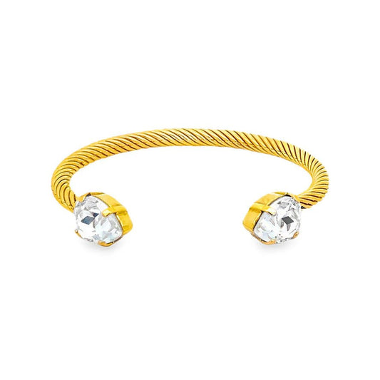 Tova Charlotte Cuff In Pear Clear - Macoma Boutique310 Accessories/Jewelry