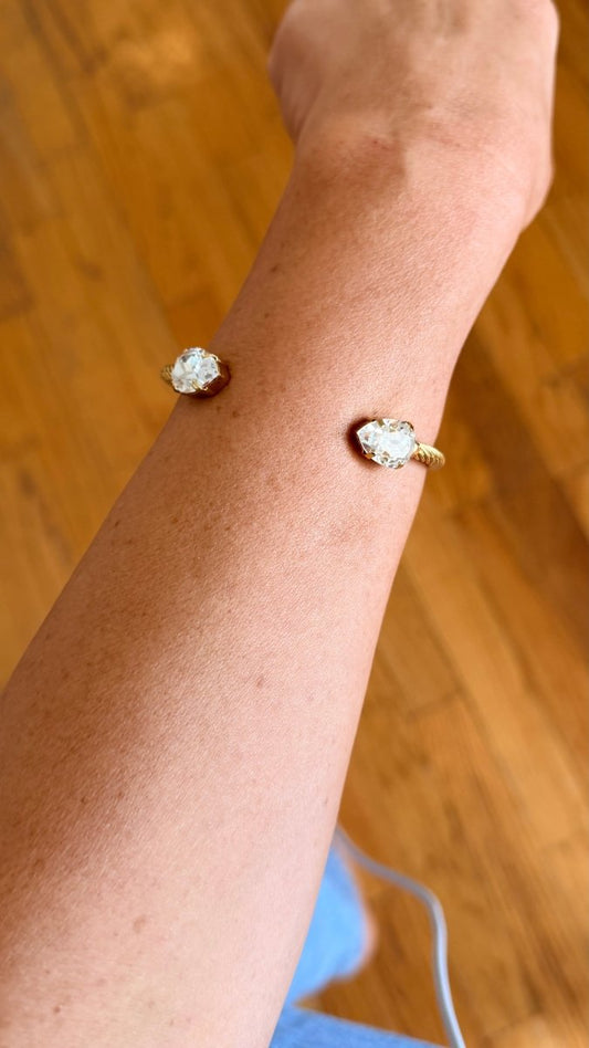 Tova Charlotte Cuff In Pear Clear - Macoma Boutique310 Accessories/Jewelry