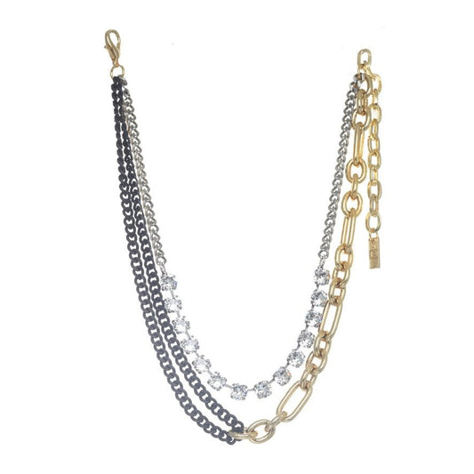 Tova Cricket Necklace in Mixed Metal Gold - Macoma Boutique310 Accessories/Jewelry