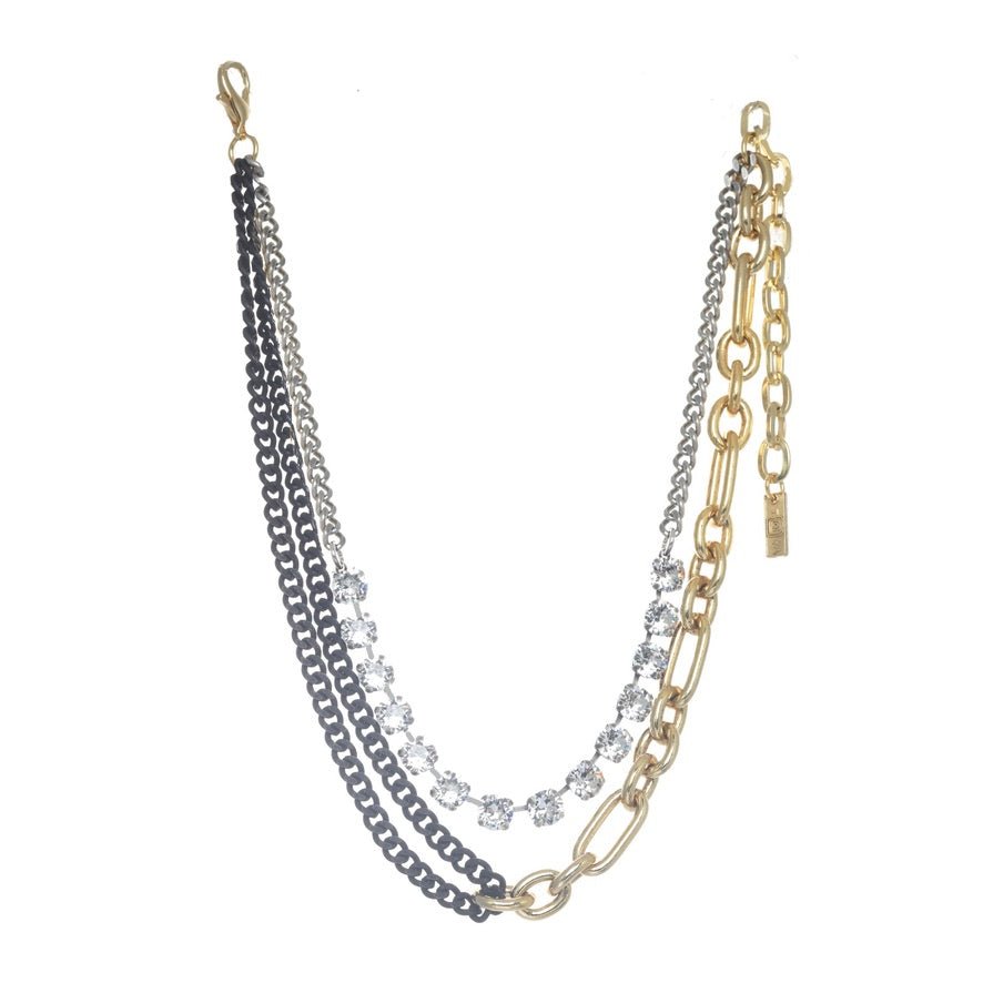 Tova Cricket Necklace in Mixed Metal Gold - Macoma Boutique310 Accessories/Jewelry