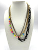 Tova Cricket Necklace in Mixed Metals with Pop Stones - Macoma Boutique310 Accessories/Jewelry