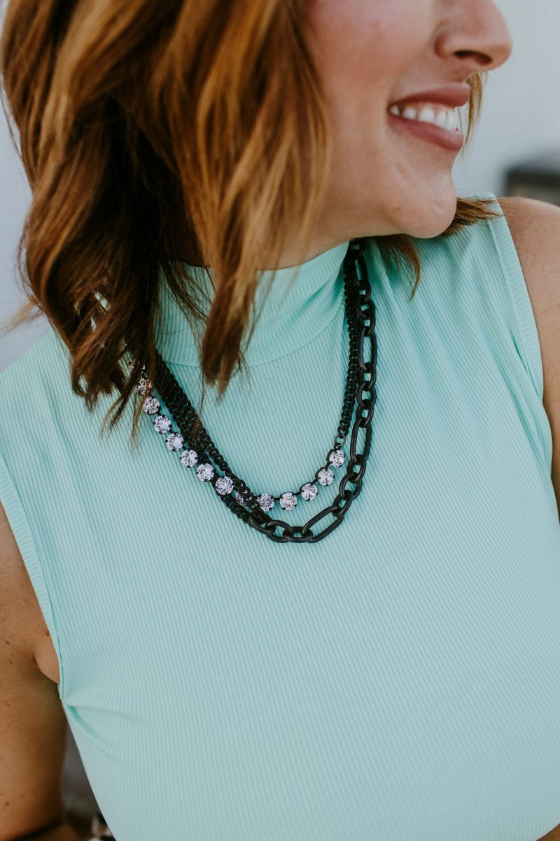 Tova Cricket Necklace in Smutt Clear - Macoma Boutique310 Accessories/Jewelry