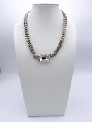 Tova Darcy Necklace in Antique Silver/Clear - Macoma Boutique310 Accessories/Jewelry