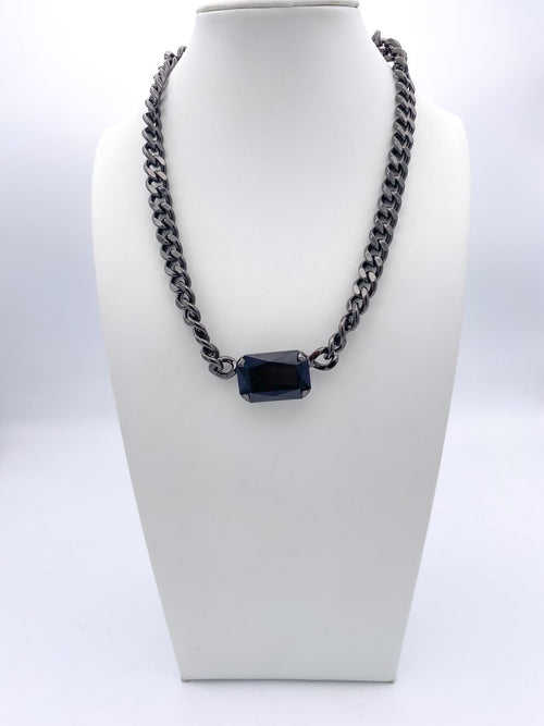 Tova Darcy Necklace in Gunmetal/Jet - Macoma Boutique310 Accessories/Jewelry