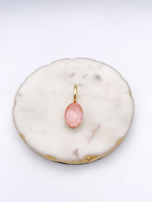 Tova El Paso Pendants - Oval Flamingo Ignite - Macoma Boutique310 Accessories/Jewelry