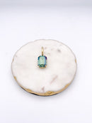 Tova El Paso Pendants - Rectangle Aqua Verde - Macoma Boutique310 Accessories/Jewelry