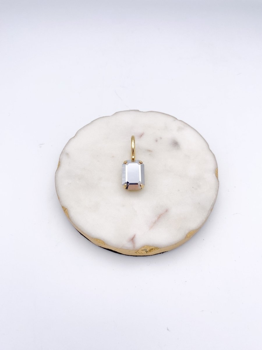 Tova El Paso Pendants - Rectangle Chrome - Macoma Boutique310 Accessories/Jewelry