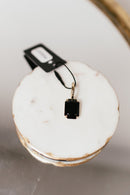 Tova El Paso Pendants - Rectangle Jet - Macoma Boutique310 Accessories/Jewelry