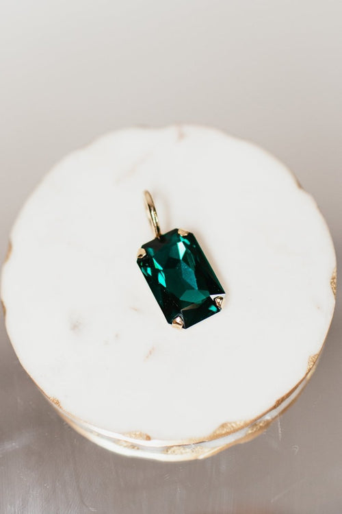 Tova Fort Worth Pendants - Big Rectangle Emerald - Macoma Boutique310 Accessories/Jewelry