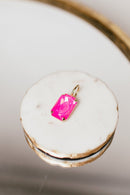 Tova Fort Worth Pendants - Big Rectangle Neon Pink - Macoma Boutique310 Accessories/Jewelry