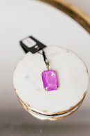 Tova Fort Worth Pendants - Big Rectangle Neon Purple - Macoma Boutique310 Accessories/Jewelry