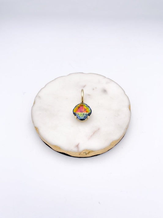 Tova Houston Pendants - Cushion Square Golden Sahara - Macoma Boutique310 Accessories/Jewelry