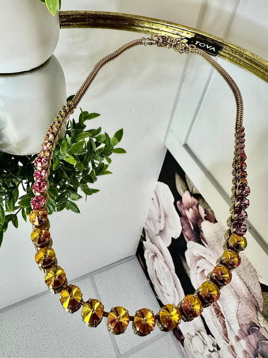 Tova Ima Long Necklace in Watermelon - Macoma Boutique310 Accessories/Jewelry