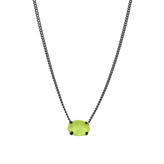 Tova Iza Necklace in Gunmetal Electric Yellow - Macoma Boutique310 Accessories/Jewelry