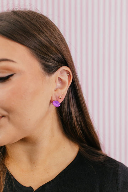 Tova Iza Studs In Electric Violet Ignite - Macoma Boutique310 Accessories/Jewelry