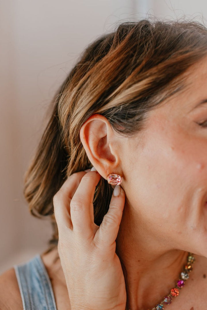 Tova Iza Studs In Light Rose Glimmer - Macoma Boutique310 Accessories/Jewelry